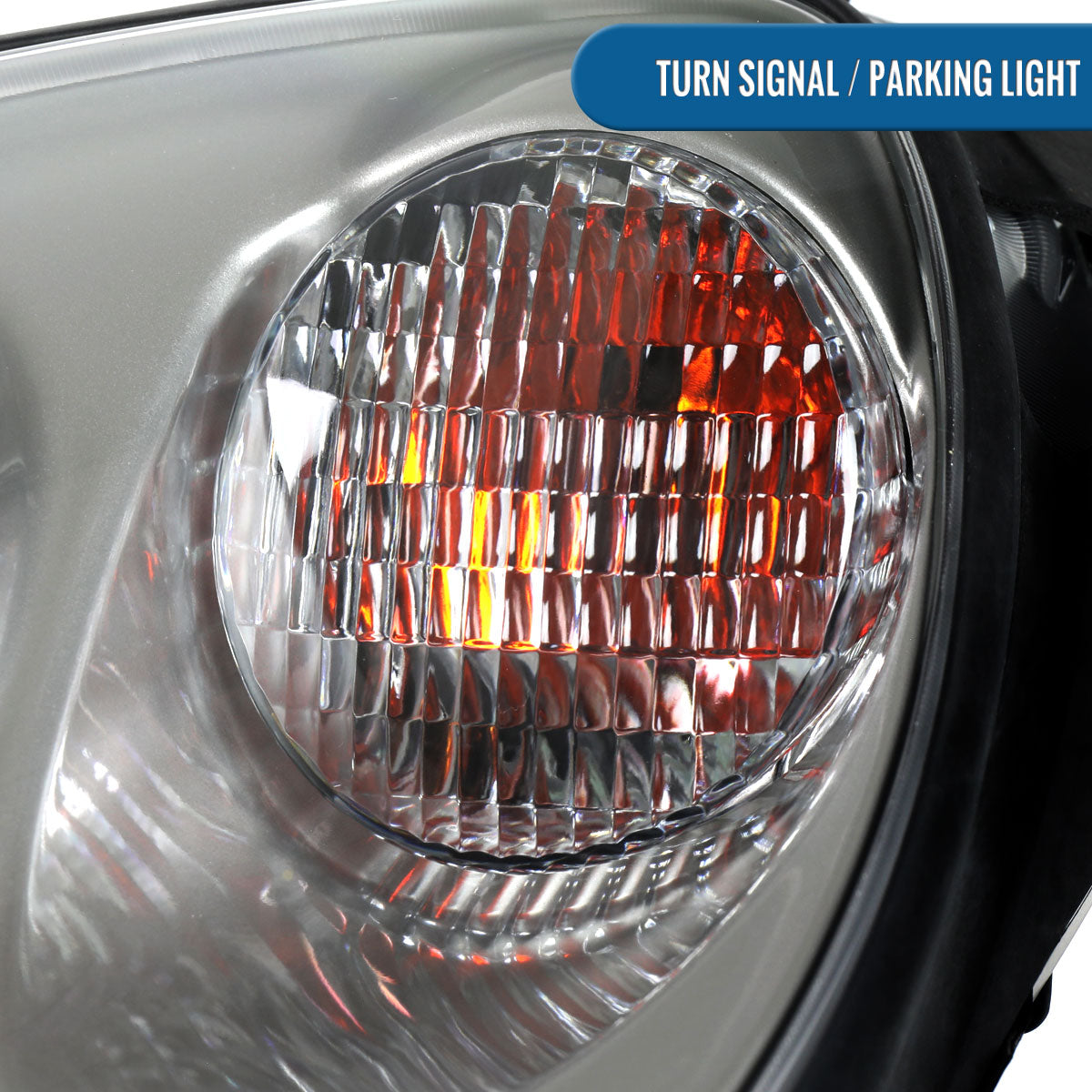 2005-2013 Chevy Corvette C6 HID Projector Headlights Pair | Silver