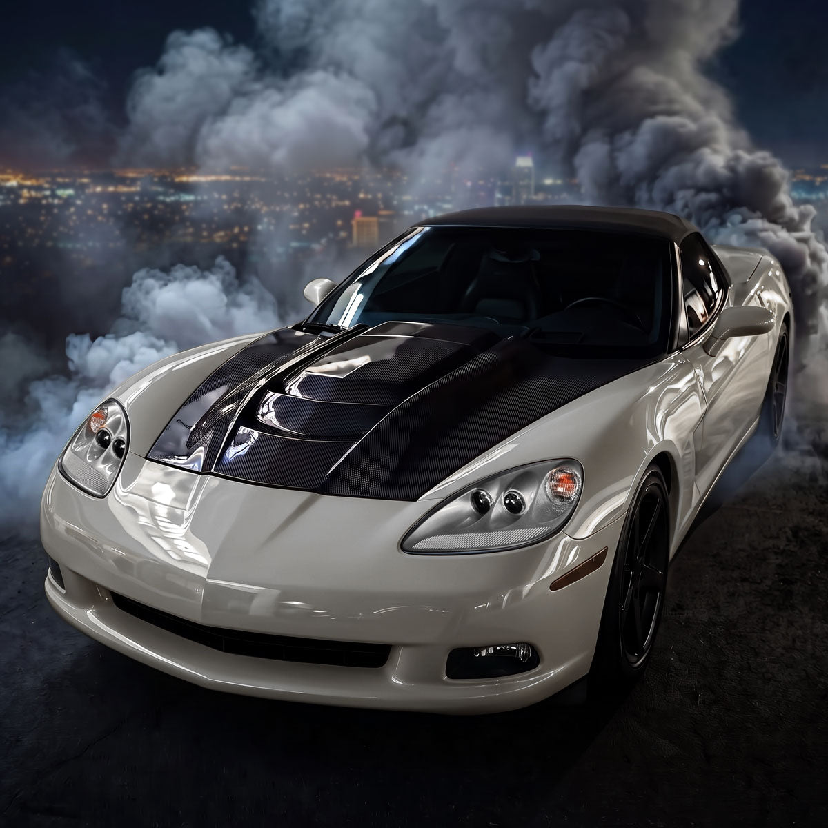 2005-2013 Chevy Corvette C6 HID Projector Headlights Pair | Silver