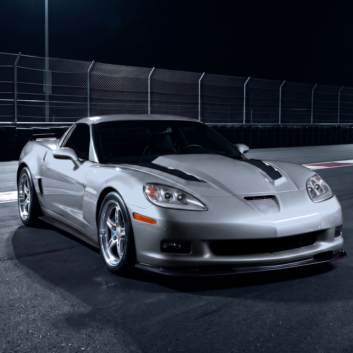 2005-2013 Chevy Corvette C6 HID Projector Headlights Pair | Silver