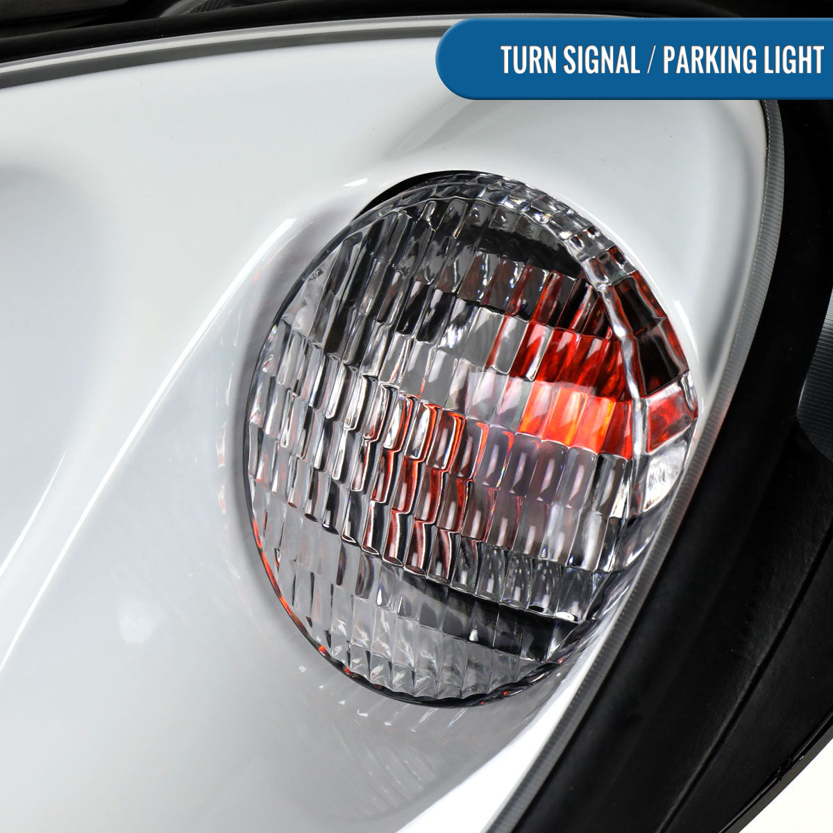 2005-2013 Chevy Corvette C6 HID Projector Headlights Pair | White
