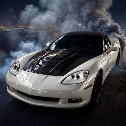 2005-2013 Chevy Corvette C6 HID Projector Headlights Pair | White