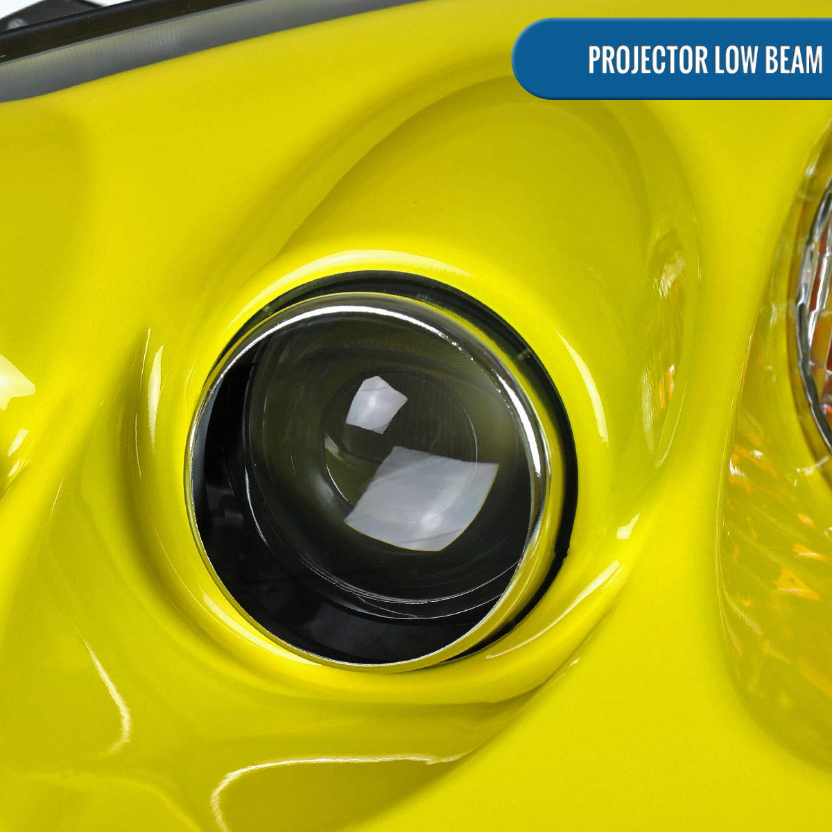 2005-2013 Chevy Corvette C6 HID Projector Headlights Pair | Yellow
