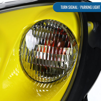 2005-2013 Chevy Corvette C6 HID Projector Headlights Pair | Yellow