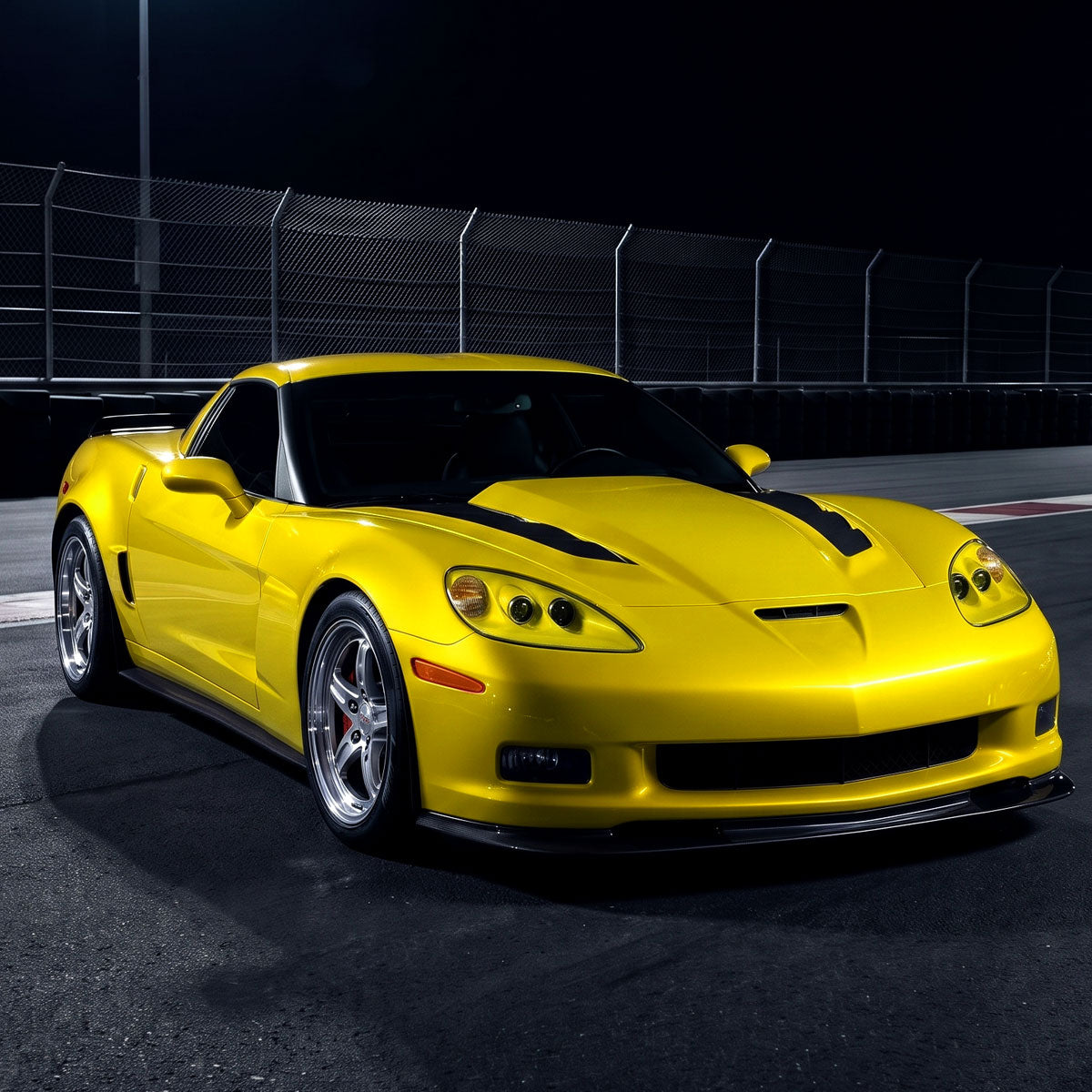 2005-2013 Chevy Corvette C6 HID Projector Headlights Pair | Yellow