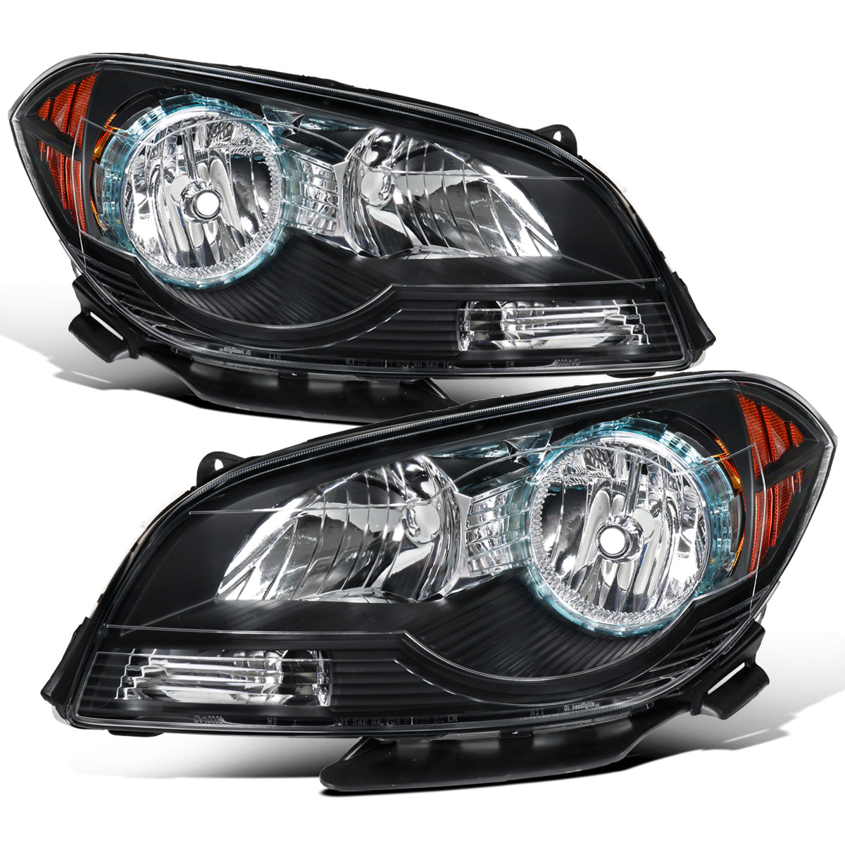 2008-2012 Chevy Malibu Headlights Pair | Black