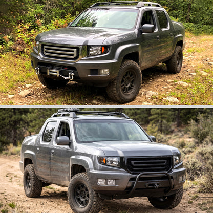 2006-2014 Honda Ridgeline Halogen Headlights Pair | Black
