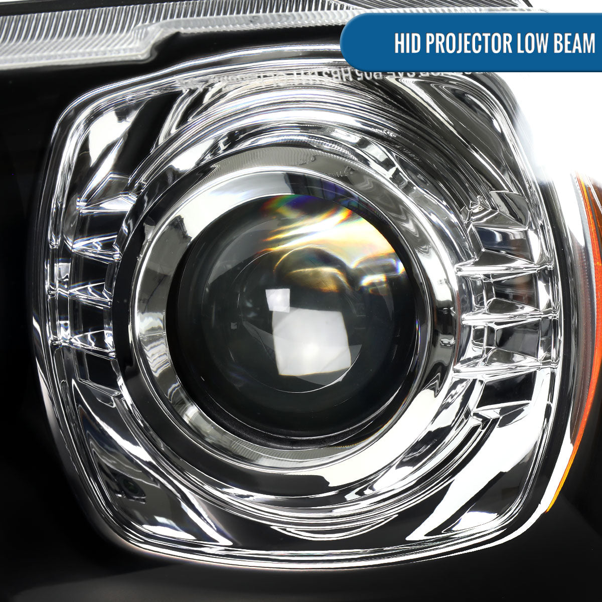 2011-2014 Dodge Charger HID type Projector Headlights Pair | Black