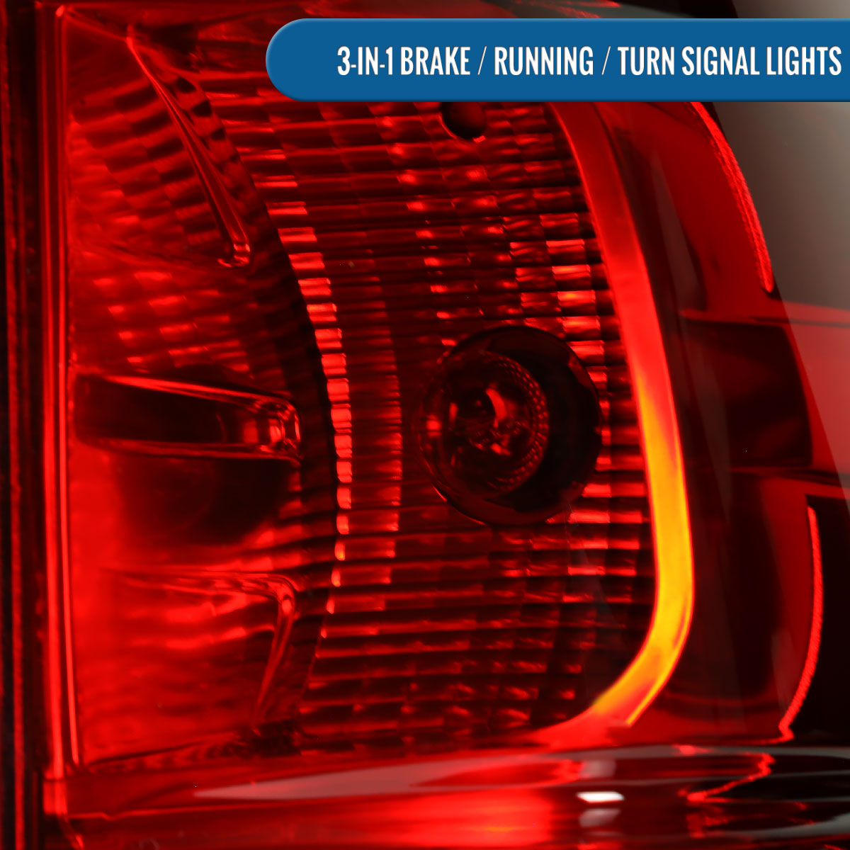 2007-2014 Chevy Suburban 1500 2500 Tahoe Tail Lights Assembly Pair | Red Clear