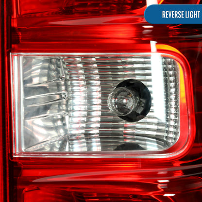 2007-2014 Chevy Suburban 1500 2500 Tahoe Tail Lights Assembly Pair | Red Clear