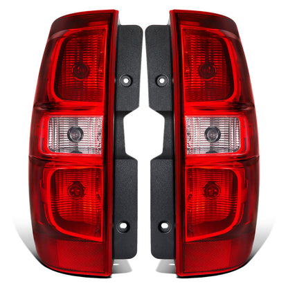 2007-2014 Chevy Suburban 1500 2500 Tahoe Tail Lights Assembly Pair | Red Clear