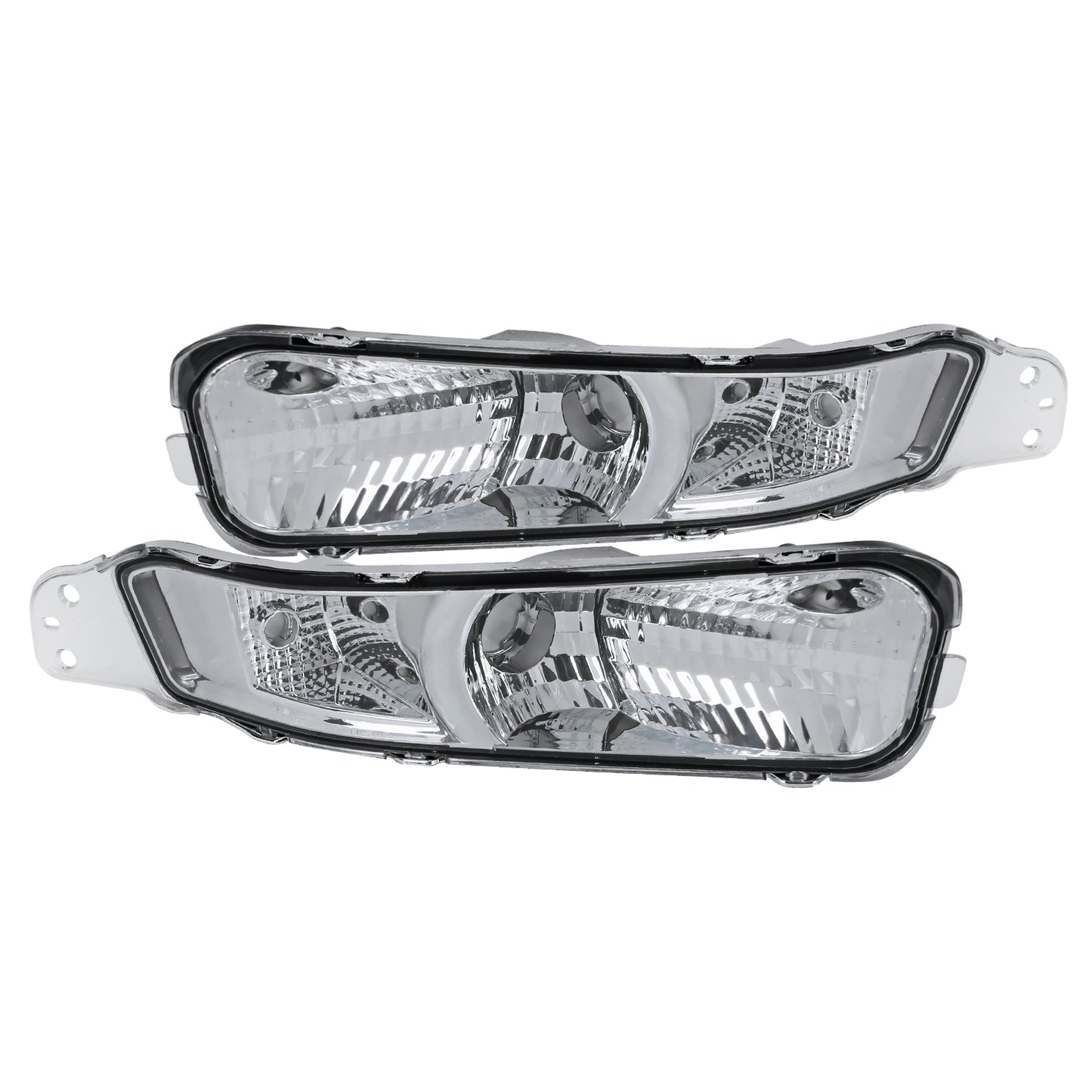 Ronnin - Se adapta a la pareja de luces de estacionamiento para parachoques Ford Mustang 2005-2009 | Cromado