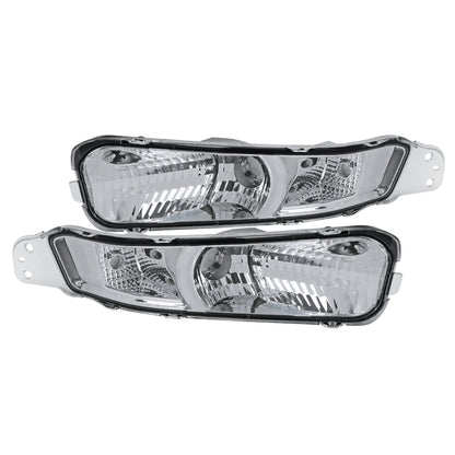 Ronnin - Se adapta a la pareja de luces de estacionamiento para parachoques Ford Mustang 2005-2009 | Cromado