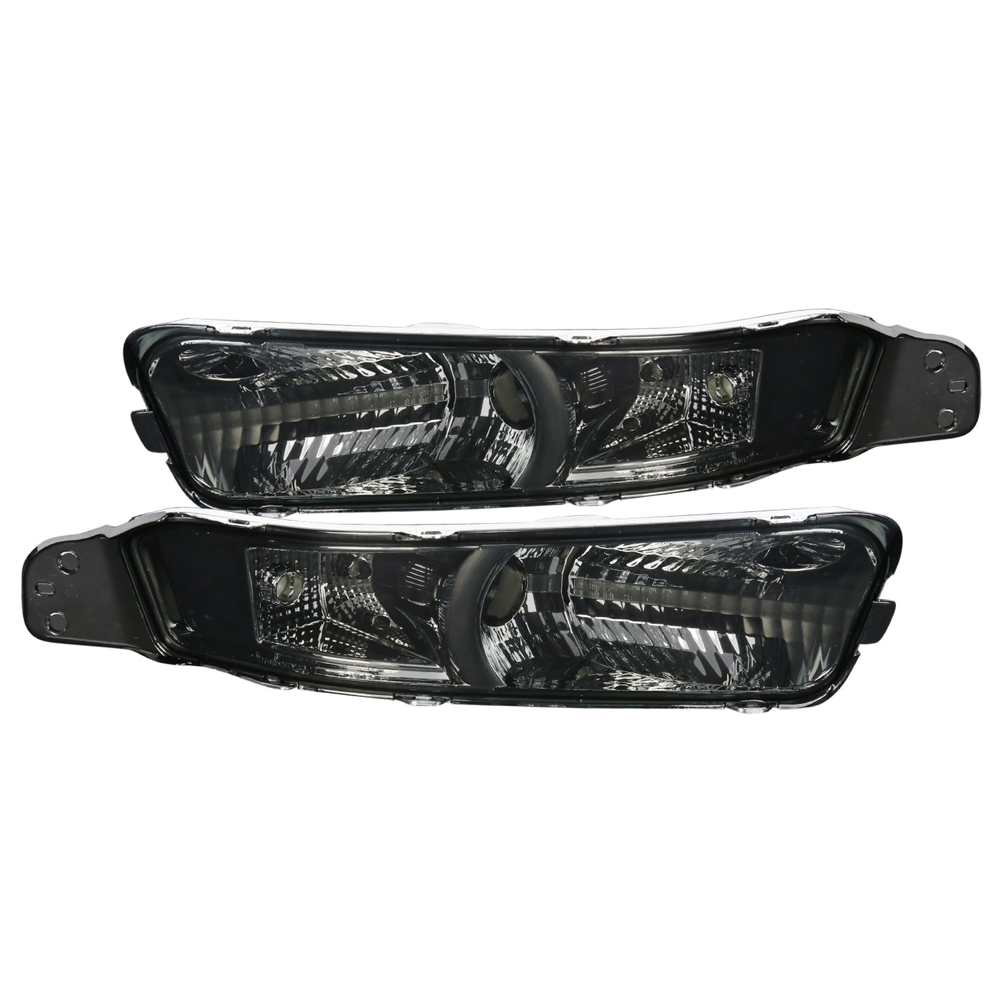 Ronnin - Se adapta a Ford Mustang 2005-2009 Montaje de luces de estacionamiento en el parachoques Par | Ahumado