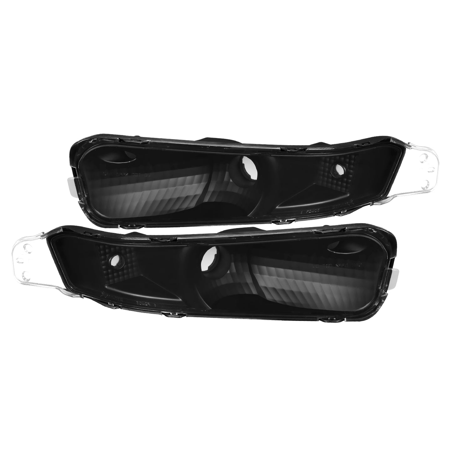 Ronnin - Se adapta a la pareja de luces de estacionamiento para parachoques Ford Mustang 2005-2009 | Negro