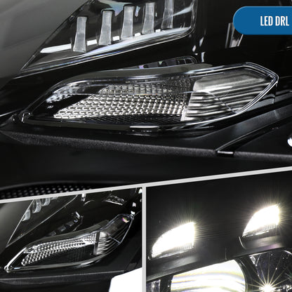 2017-2022 Porsche Panamera Full LED Projector Headlights Pair | Black