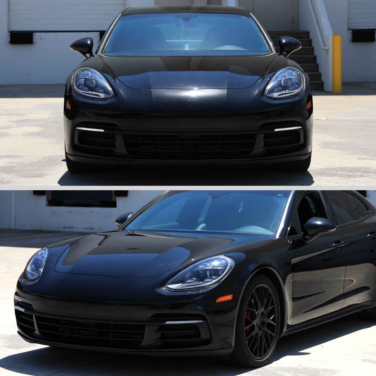 2017-2022 Porsche Panamera Full LED Projector Headlights Pair | Black