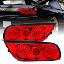 Ronnin - Fits 1991-1998 Nissan 180SX RPS13 240SX S13 S14  Full LED Tail Lights Assembly JDM Style Replacement Pair | Red
