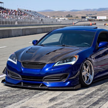 Ronnin - Se adapta a Hyundai Genesis Coupe 2010-2012 Mejora de luces direccionales LED secuenciales Faros halógenos de doble proyector Ensamblaje de par | Negro