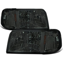 1993-1997 Ford Ranger  Replacement Headlights + Corner Turn Signal Lights Assembly Pair | Smoke