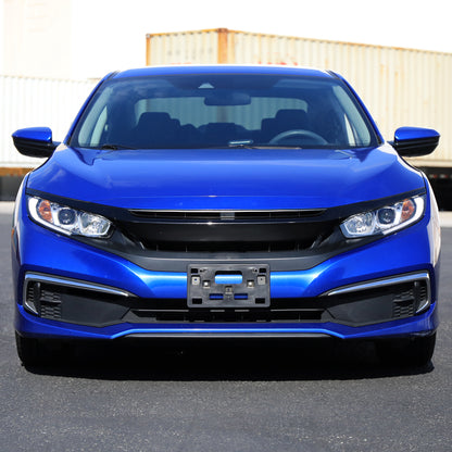 Ronnin - Se adapta a Honda Civic de 2016-2021, faros delanteros con proyector tipo tubo LED halógeno, par de ensamblajes | Cromado