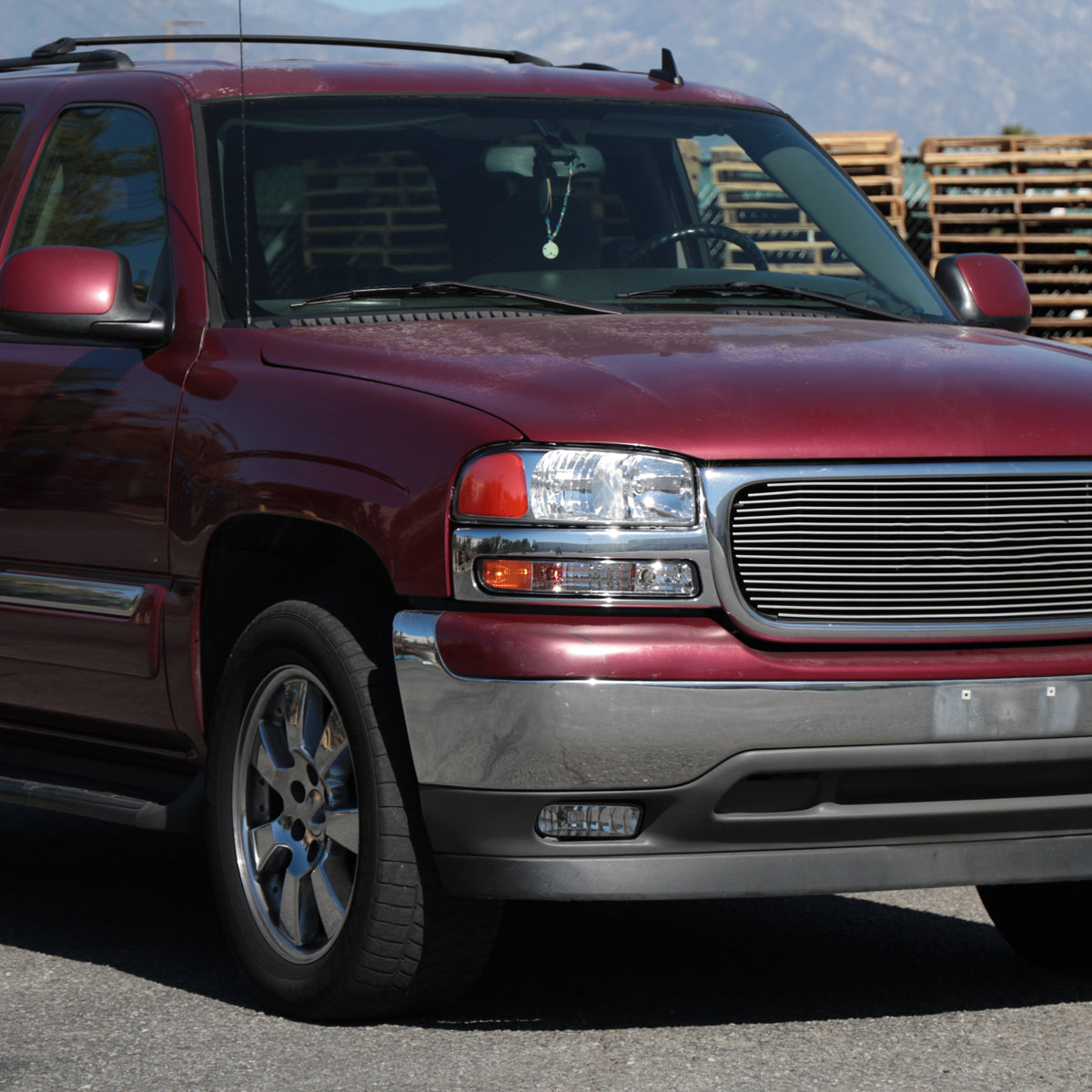 Ronnin - Fits 1999-2007 GMC Sierra 1500 2500 3500 Bumper Lights Replacement Turn Signals Parking Lamps Assembly Pair | Chrome