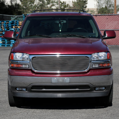 Ronnin - Fits 1999-2007 GMC Sierra 1500 2500 3500 Bumper Lights Replacement Turn Signals Parking Lamps Assembly Pair | Chrome