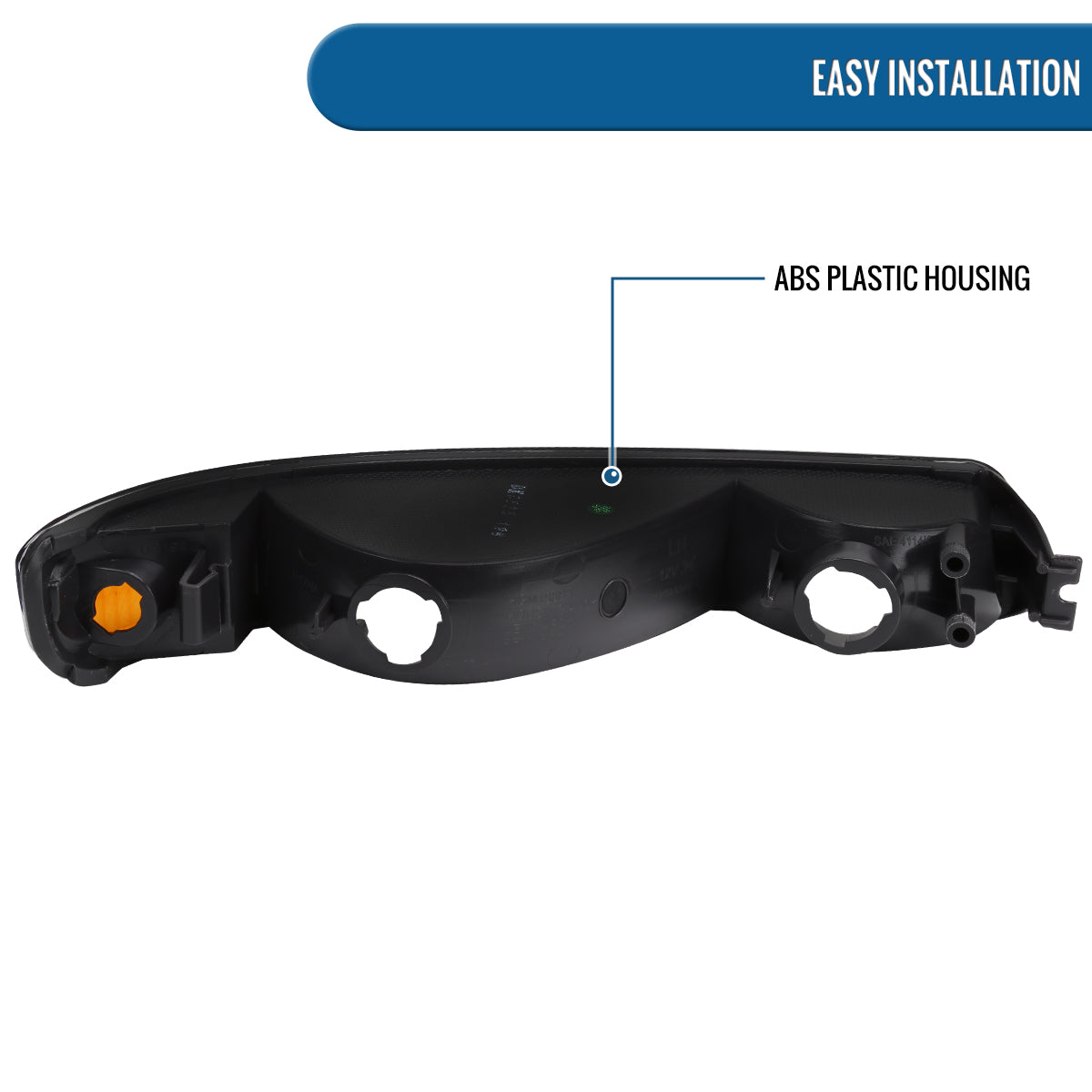 Ronnin - Fits 1999-2007 GMC Sierra 1500 2500 3500 Bumper Lights Replacement Turn Signals Parking Lamps Assembly Pair | Black