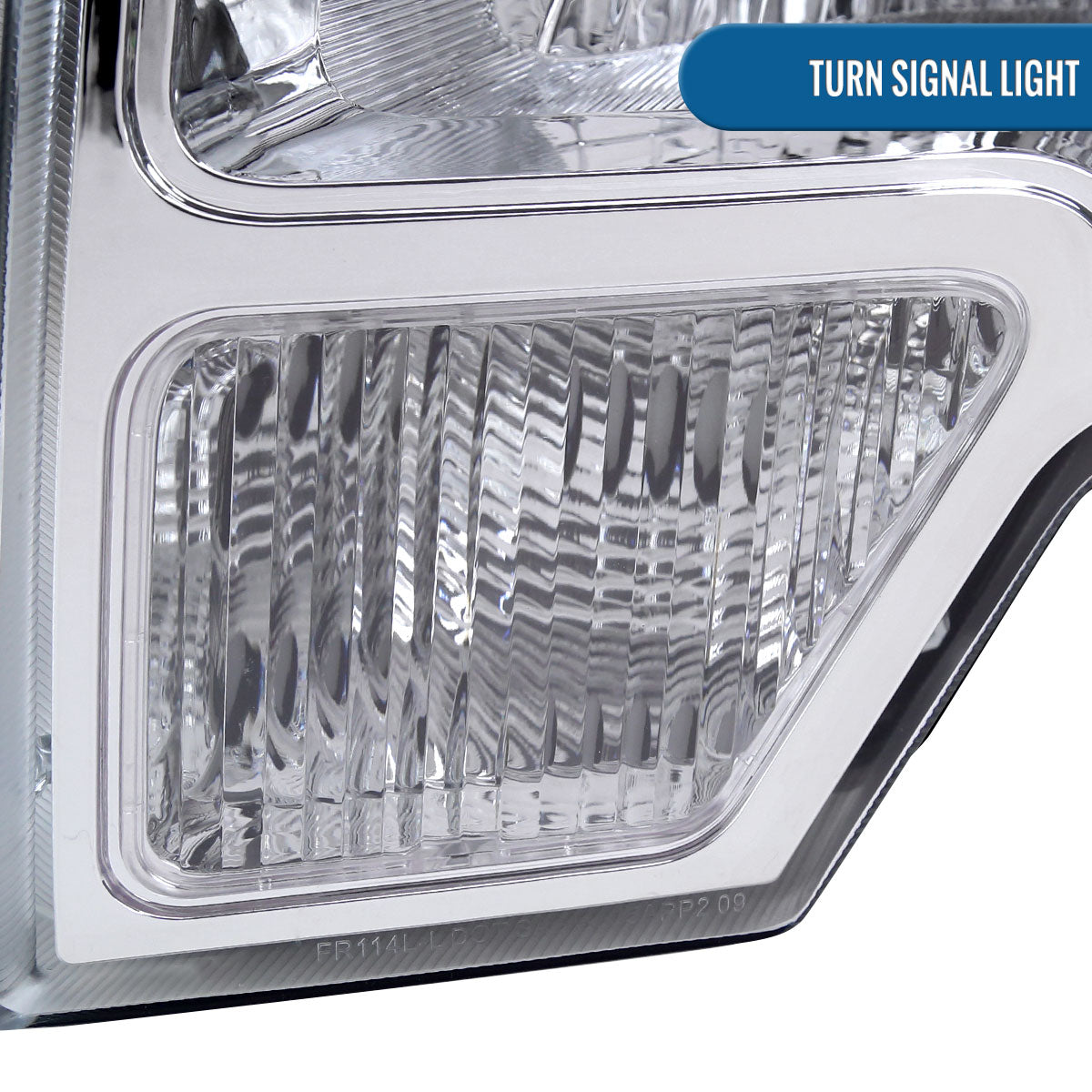 Ronnin - Fits 2009-2014 Ford F150 Pickup Truck Factory Replacement Halogen Headlights Assembly Pair | Chrome