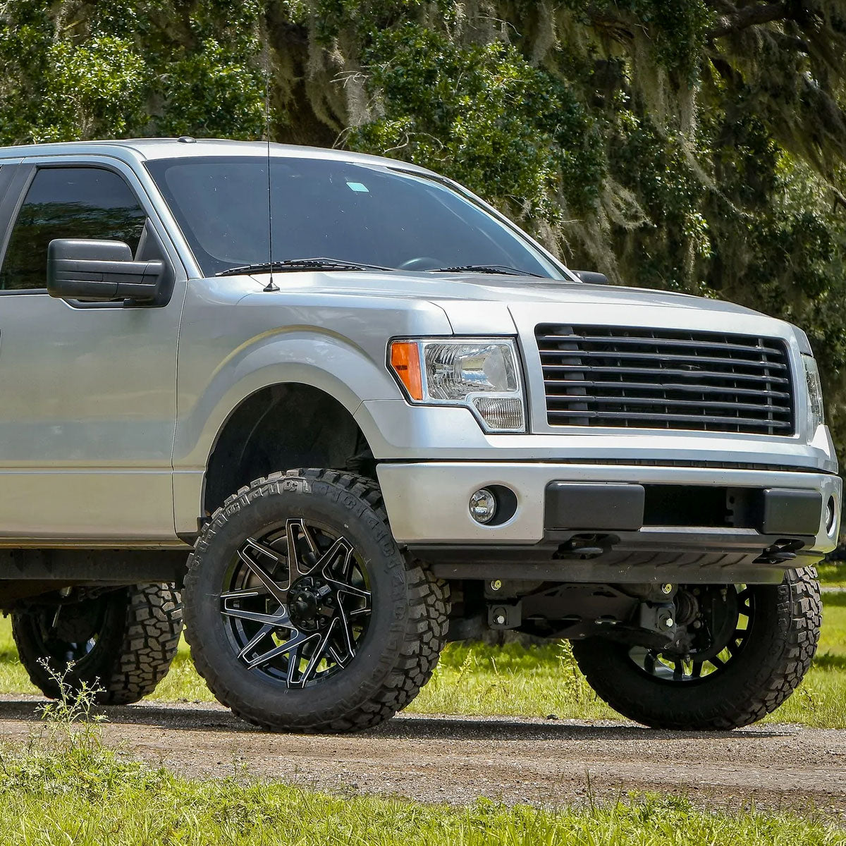 Ronnin - Fits 2009-2014 Ford F150 Pickup Truck Factory Replacement Halogen Headlights Assembly Pair | Chrome