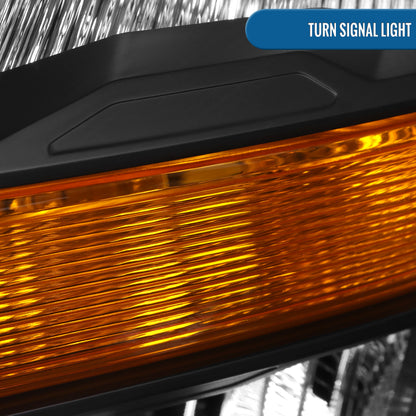 Ronnin - Fits 2021-2023 Ford F150 Halogen Headlights Factory Stock Replacement Assembly Pair | Black