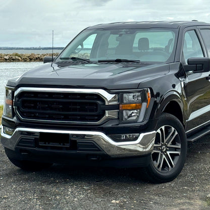 Ronnin - Fits 2021-2023 Ford F150 Halogen Headlights Factory Stock Replacement Assembly Pair | Black