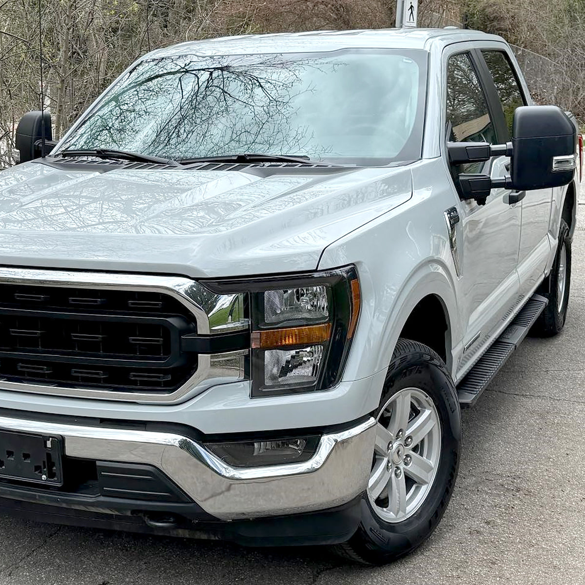 Ronnin - Fits 2021-2023 Ford F150 Halogen Headlights Factory Stock Replacement Assembly | Left Driver Side | Black