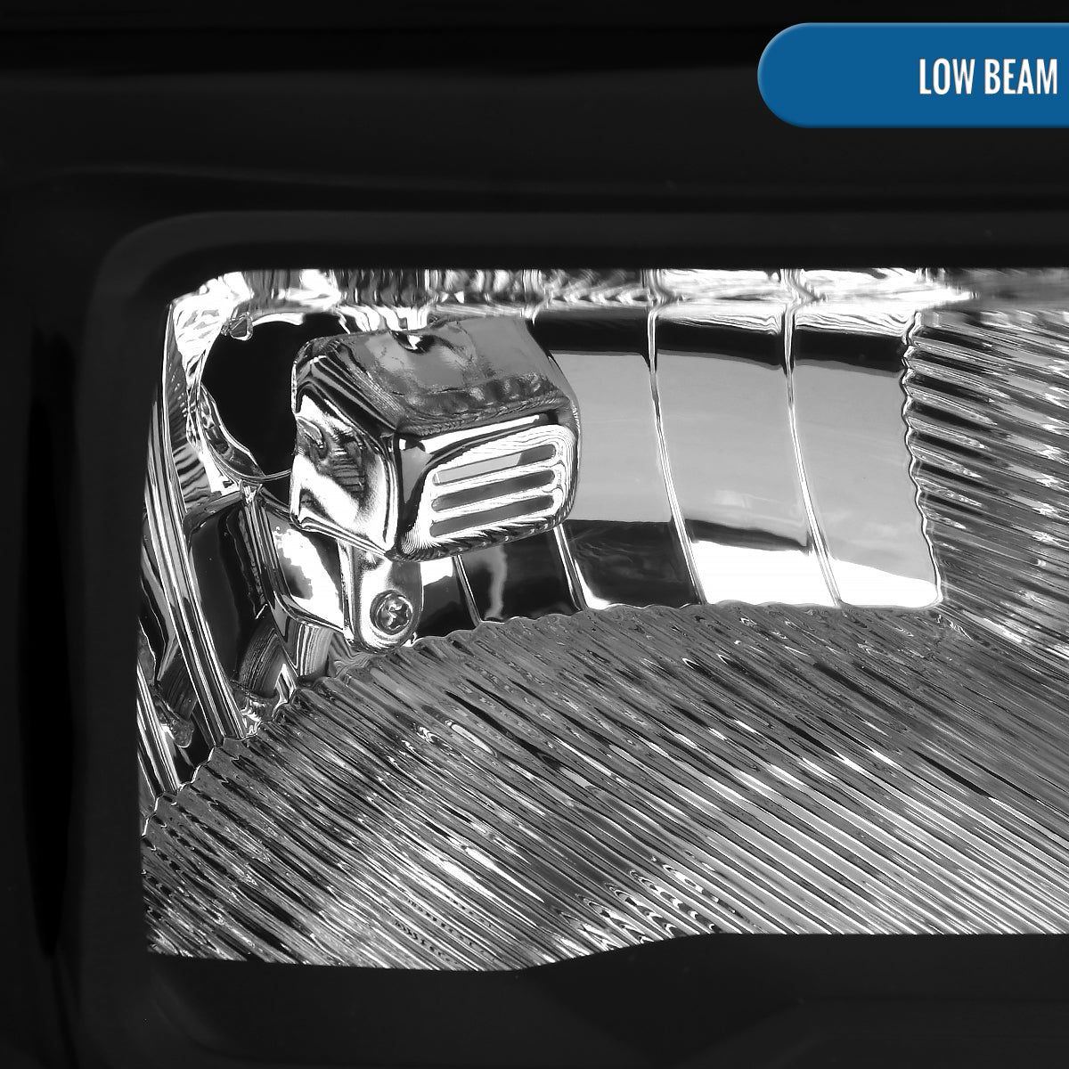 Ronnin - Fits 2021-2023 Ford F150 Halogen Headlights Factory Stock Replacement Assembly | Right Passenger Side | Black