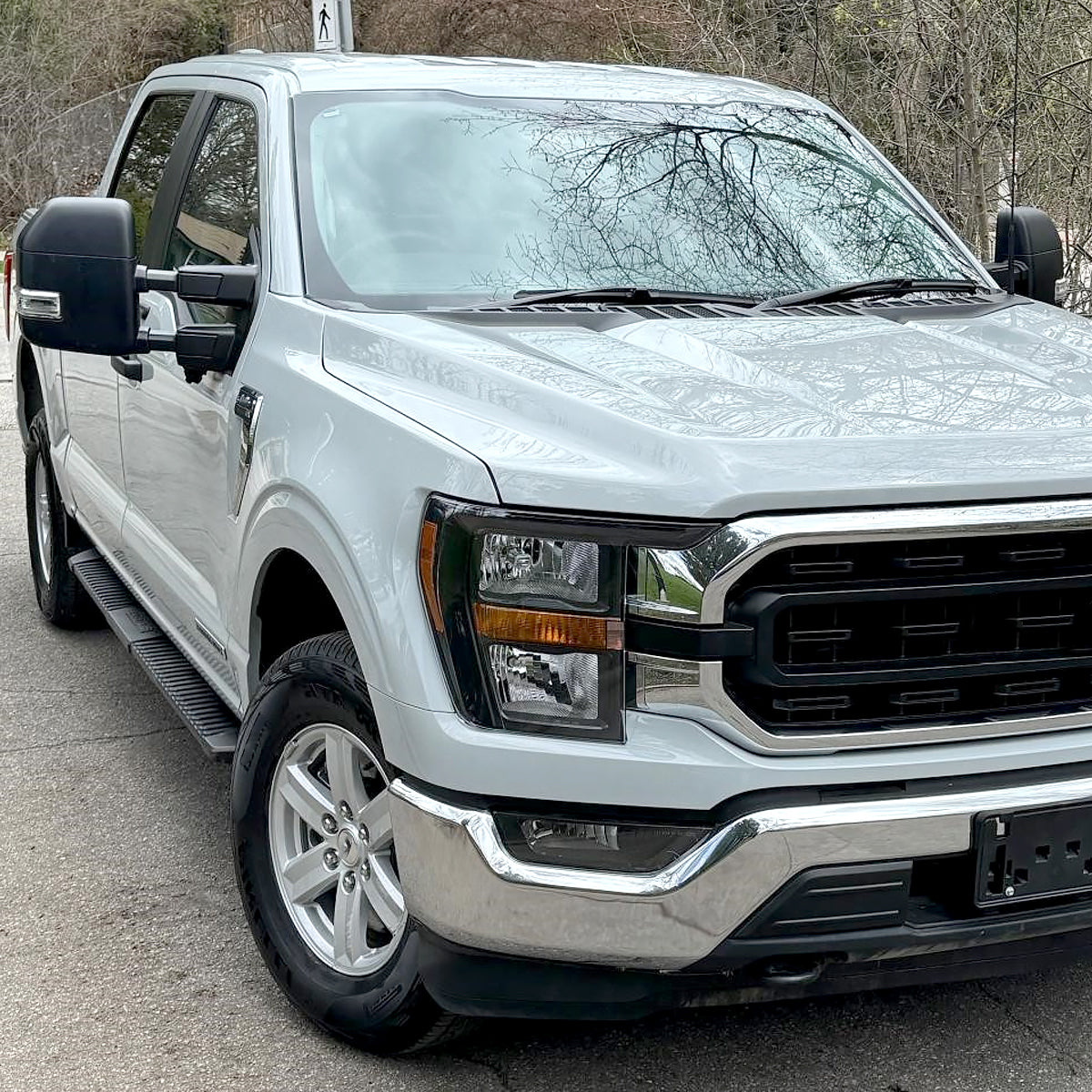 Ronnin - Fits 2021-2023 Ford F150 Halogen Headlights Factory Stock Replacement Assembly | Right Passenger Side | Black