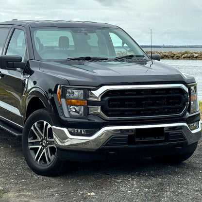 Ronnin - Fits 2021-2023 Ford F150 Halogen Headlights Factory Stock Replacement Assembly | Right Passenger Side | Black