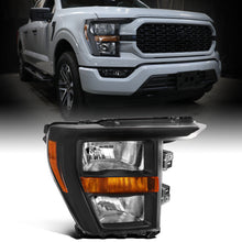 Ronnin - Fits 2021-2023 Ford F150 Halogen Headlights Factory Stock Replacement Assembly | Right Passenger Side | Black