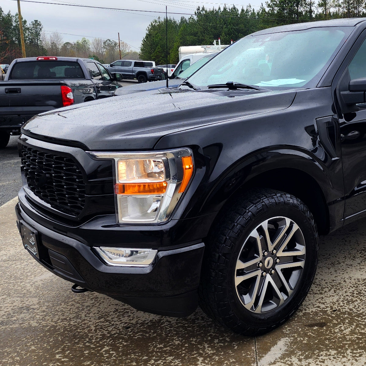 Ronnin - Fits 2021-2023 Ford F150 Halogen Headlights Factory Stock Replacement Assembly | Left Driver Side | Chrome