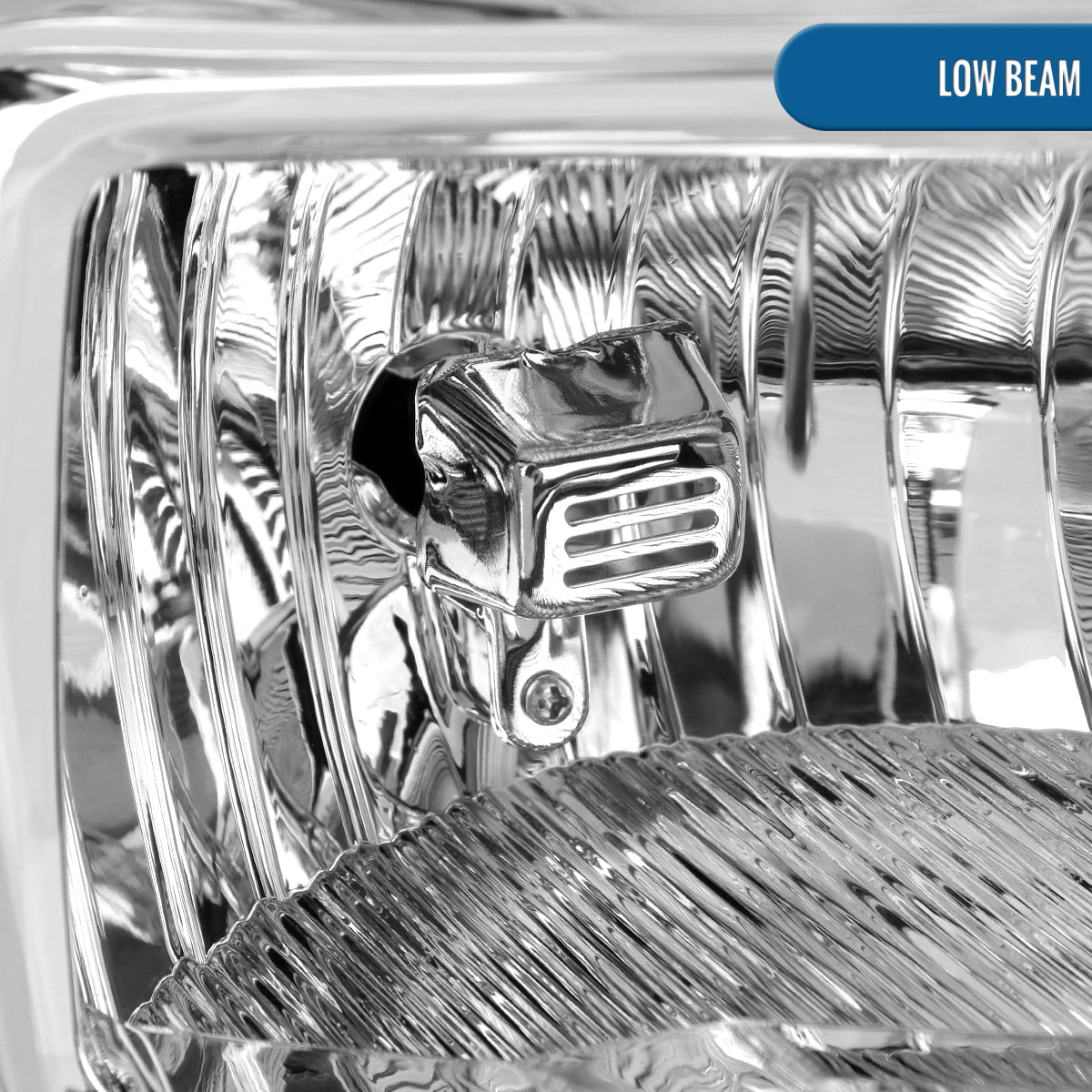 Ronnin - Fits 2021-2023 Ford F150 Halogen Headlights Factory Stock Replacement Assembly | Right Passenger Side | Chrome