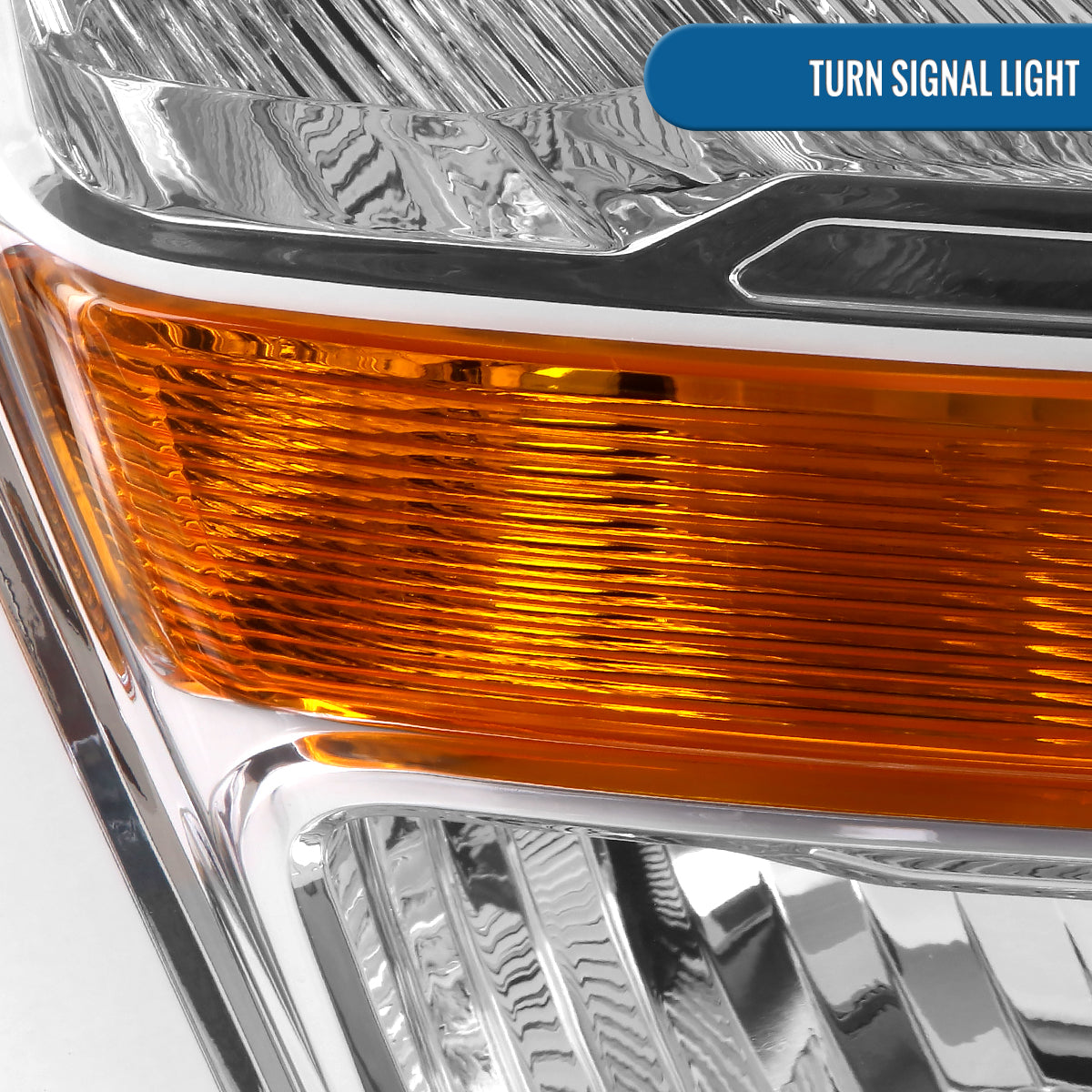 Ronnin - Fits 2021-2023 Ford F150 Halogen Headlights Factory Stock Replacement Assembly | Right Passenger Side | Chrome