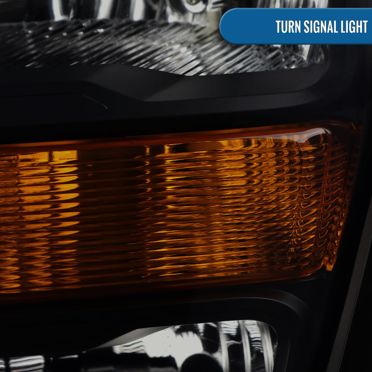 Ronnin - Fits 2021-2023 Ford F150 Halogen Headlights Factory Stock Replacement Assembly Pair | Black Smoke