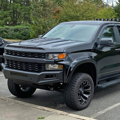 Ronnin - Fits 2019-2021 Chevy Silverado 1500 2022 Silverado 1500 LTD Factory Replacement Halogen Headlights Assembly Pair | Left Driver Side | Black