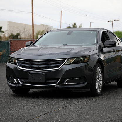 Ronnin - Fits 2014-2020 Chevy Impala Factory Replacement Halogen Projector Headlights Assembly Pair | Black Smoke