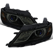 Ronnin - Fits 2014-2020 Chevy Impala Factory Replacement Halogen Projector Headlights Assembly Pair | Black Smoke