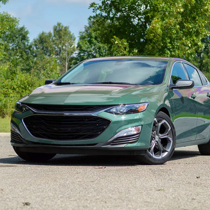 Ronnin - Fits 2019-2024 Chevy Malibu Halogen Projector Headlights Factory Replacement Assembly Pair | Glossy Black