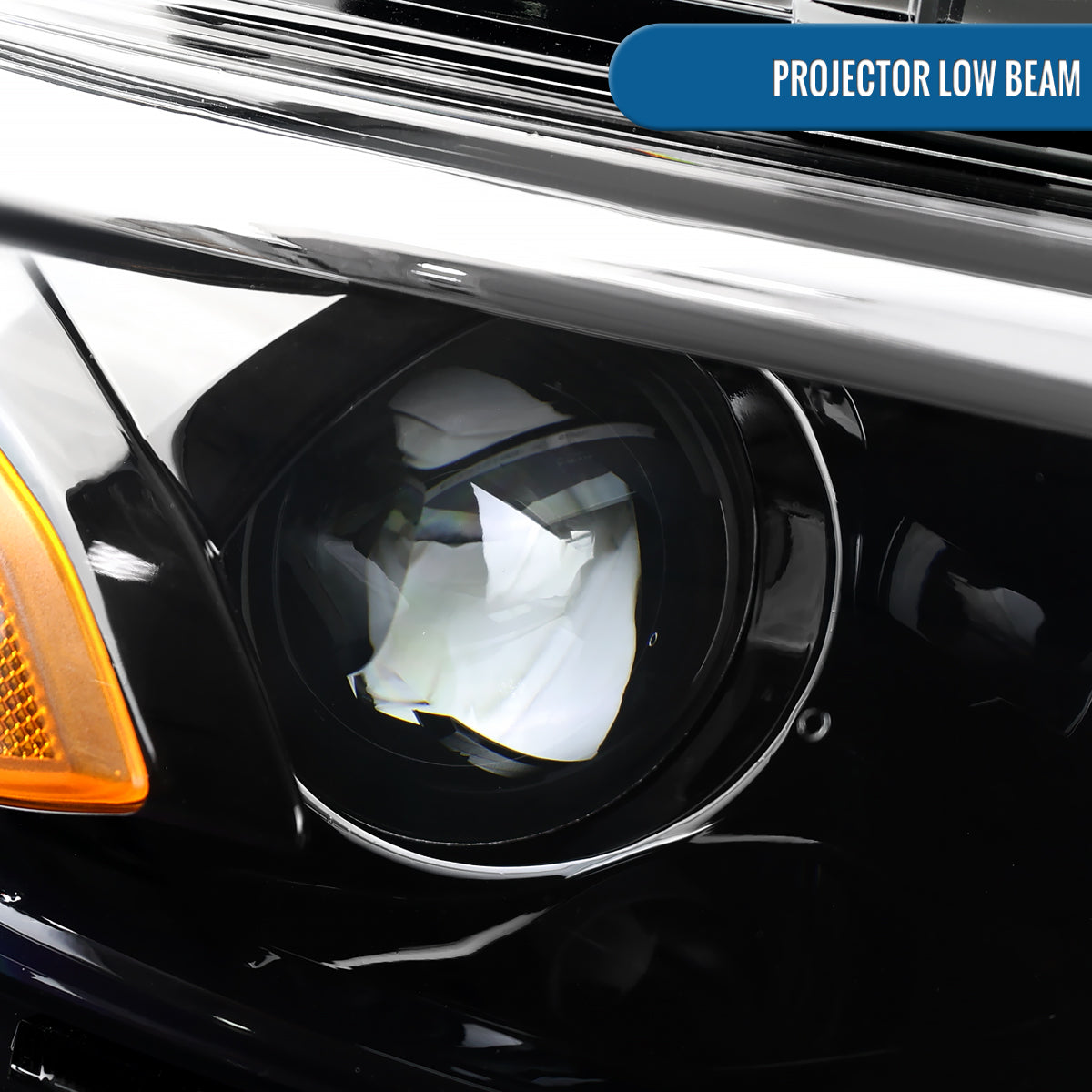 Ronnin - Fits 2019-2024 Chevy Malibu Halogen Projector Headlights Factory Replacement Assembly | Right Passenger Side | Glossy Black