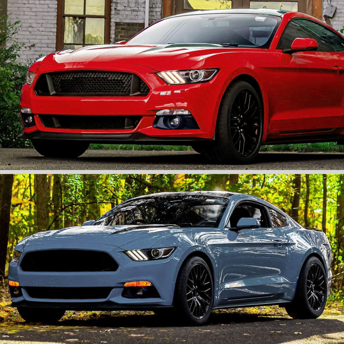 Ronnin - Fits 2015-2022 Ford Mustang Coupe Convertible HID Xenon Projector Headlights Factory Replacement Assembly | Left Driver Side | Black