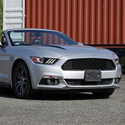 Ronnin - Fits 2015-2022 Ford Mustang Coupe Convertible HID Xenon Projector Headlights Factory Replacement Assembly | Right Passenger Side | Black