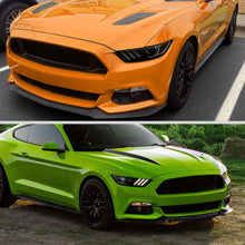 Ronnin - Fits 2015-2022 Ford Mustang Coupe Convertible HID Xenon Projector Headlights Factory Replacement Assembly Pair | Black  Smoke