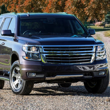 Ronnin - Fits 2015-2020 Chevy Tahoe Suburban Upgraded Replacement LED DRL Halogen Projector Headlights Assembly Pair | Black