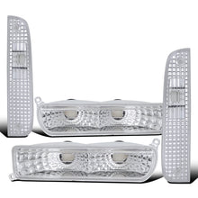 Ronnin - Se adapta a Jeep Cherokee 1997-2001 Luces de esquina con reflector transparente + Conjunto de repuesto de faros antiniebla de parachoques Par | Cromado
